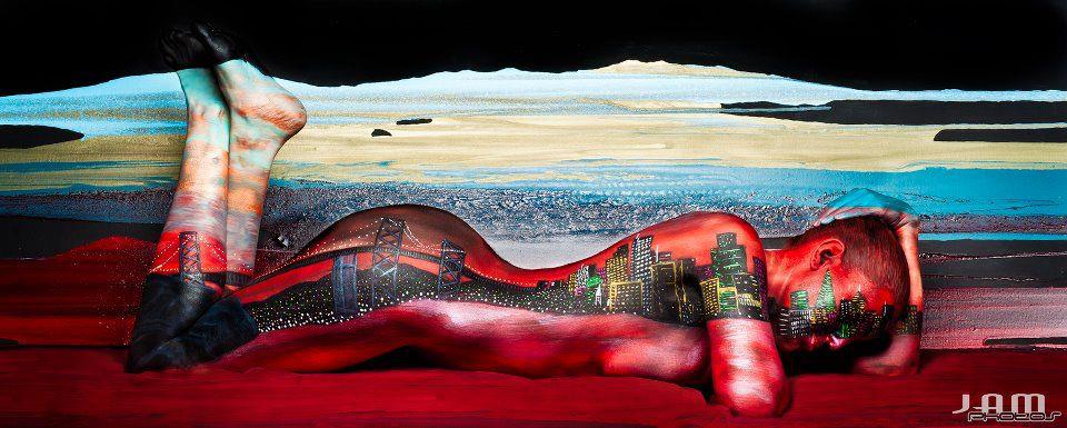 body-painting-peinture-corps-bay-bridge