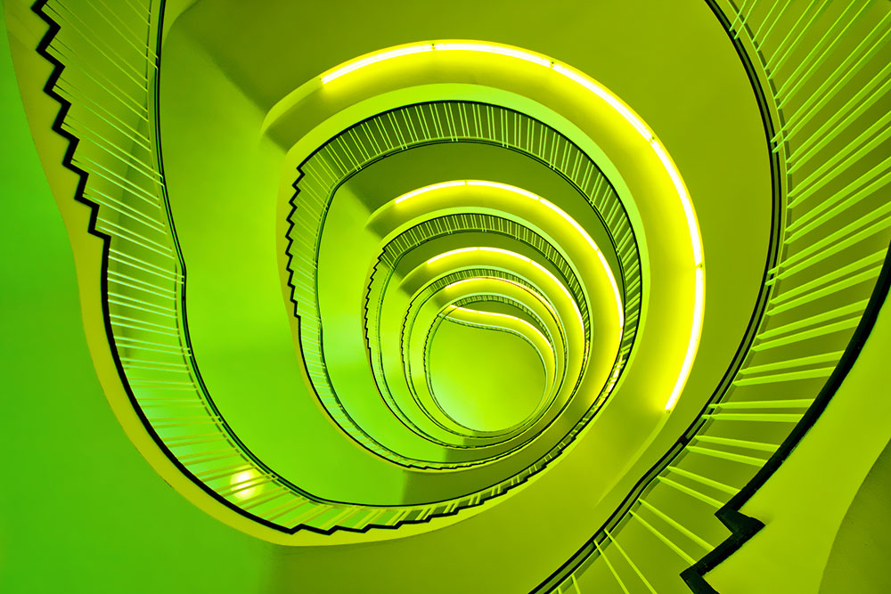 escalier-vert