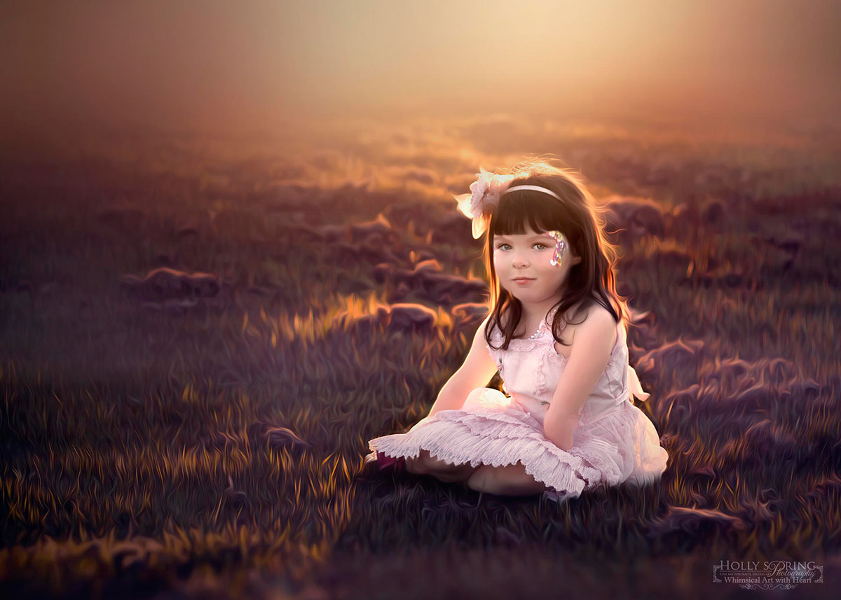 fillette-assise-herbe