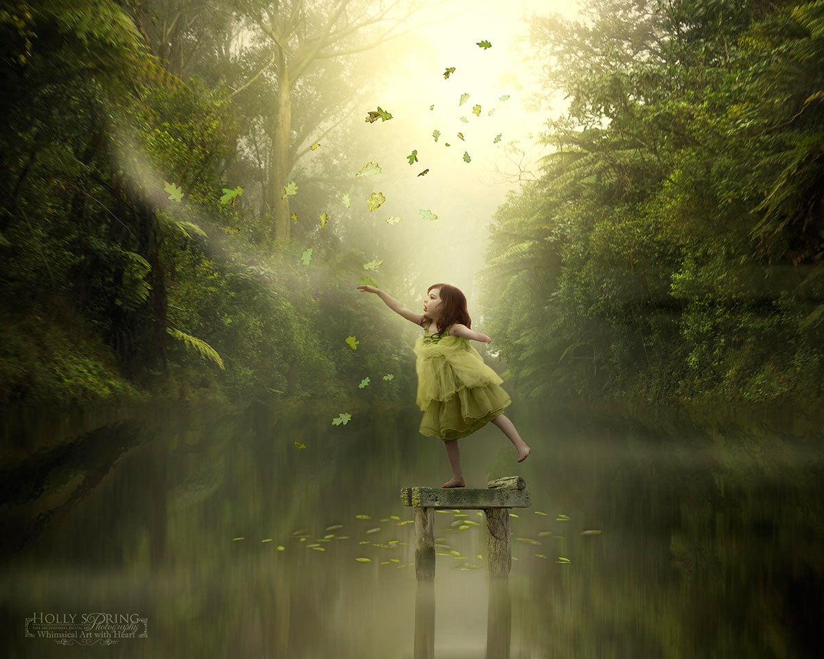 fillette-debout-milieu-eau