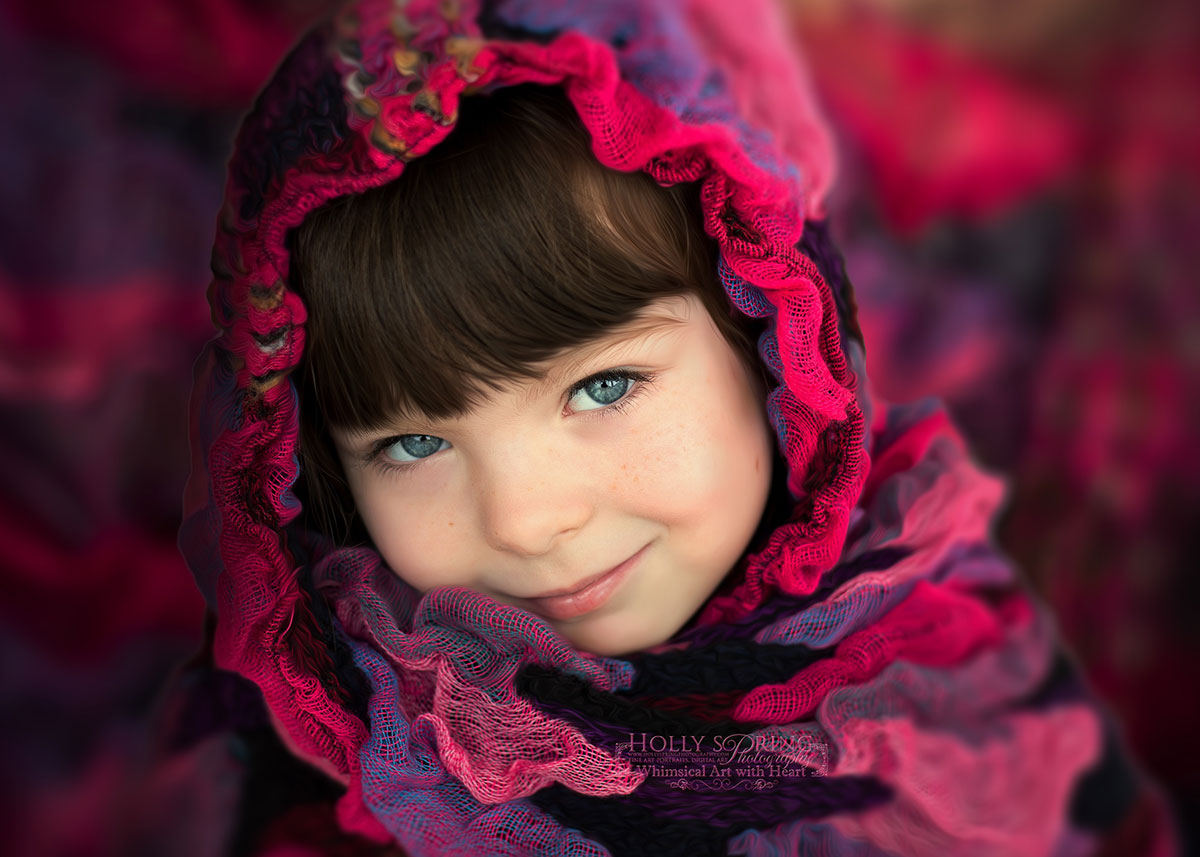 jolie-fillette-chale-rouge