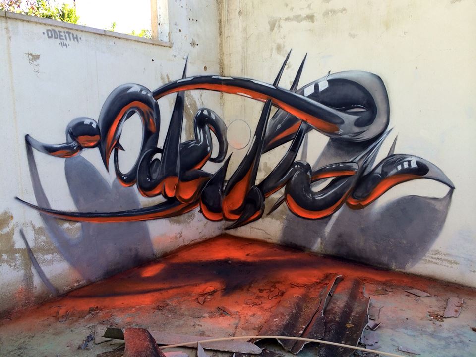 odeith-graffiti-relief-noir-orange-rouge