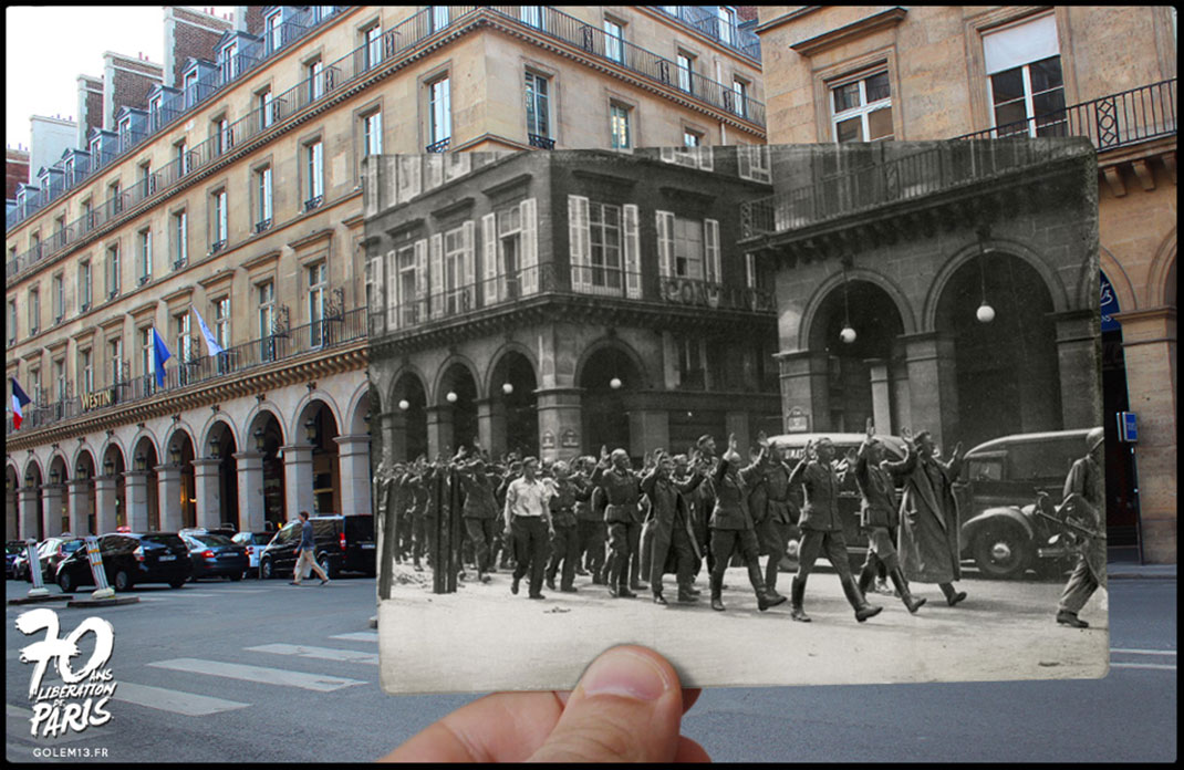 Rue de Castiglione le 25 Août 1944