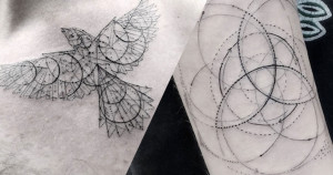 Motif géométrique tatouage