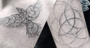 Motif géométrique tatouage