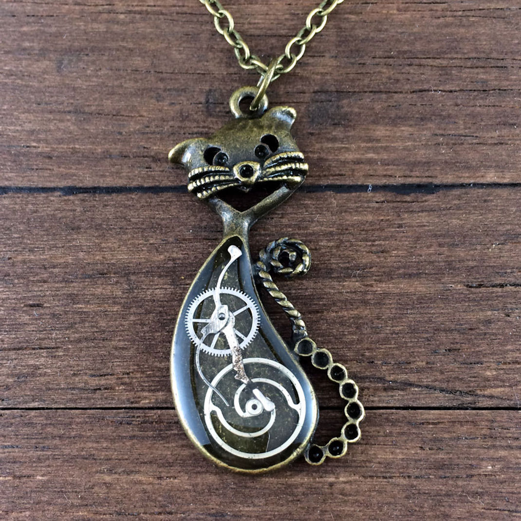 steampunk-pendentif-chat