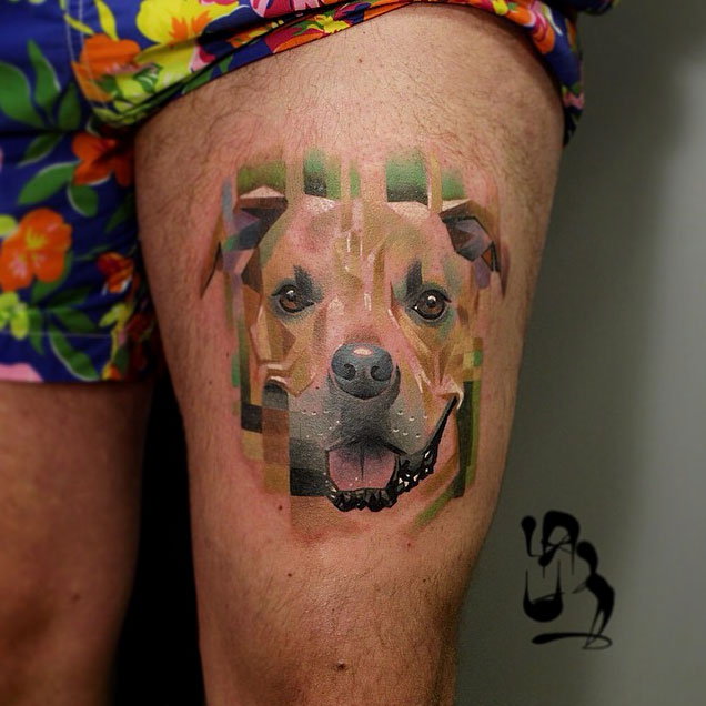 Tatouages-pixel-chien