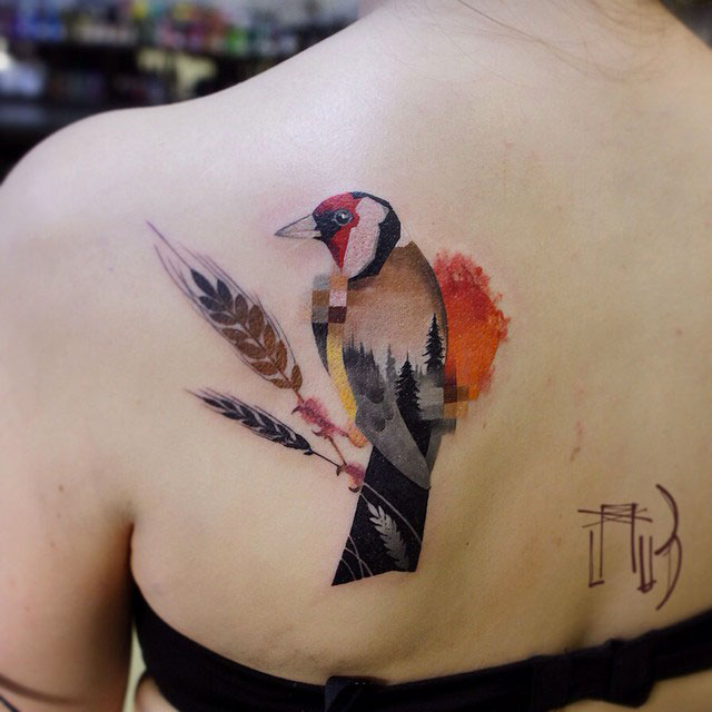 Tatouages-pixel-oiseau
