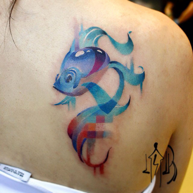 Tatouages-pixel-poisson