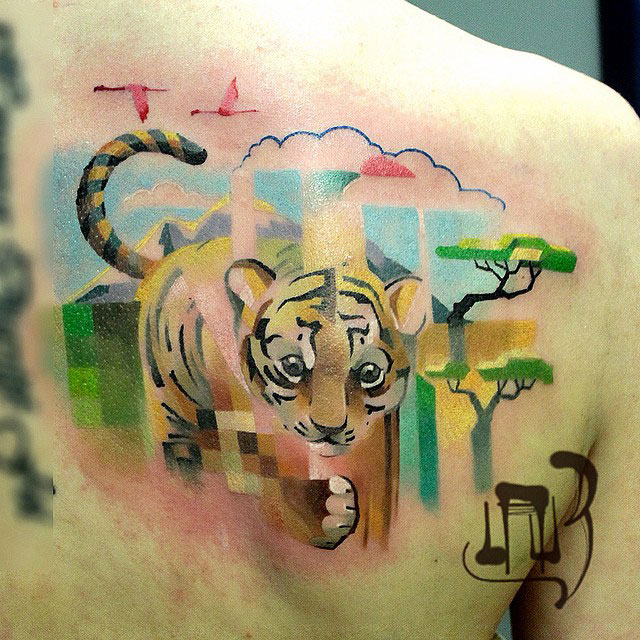 Tatouages-pixel-tigre