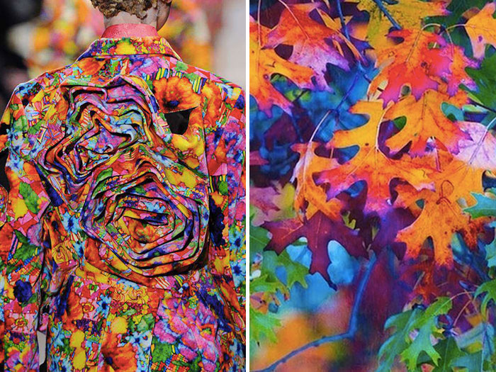 mode-robe-nature-feuilles-automne-couleurs