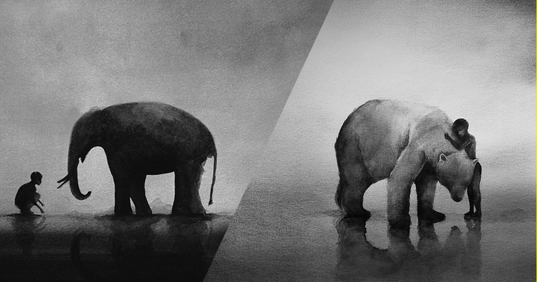 une-elephant-aquarelle