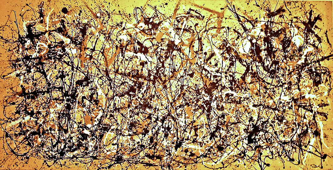 Peinture expressionniste de Pollock