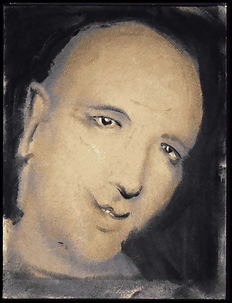 David-Bowie-paintings-DHead-LV-portrait-of-Mike-Garson