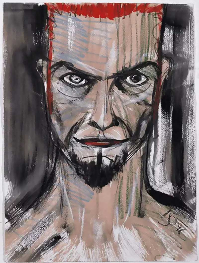 David-Bowie-paintings-selfportrait2-1996