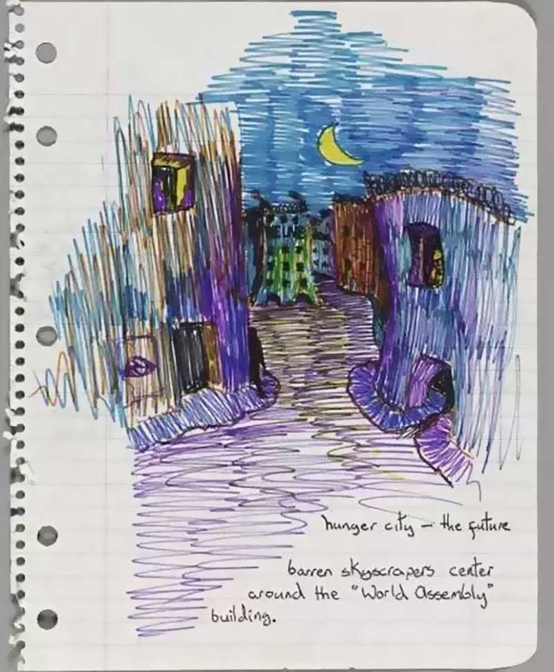 David-Bowie-paintings-study-Hunger-City