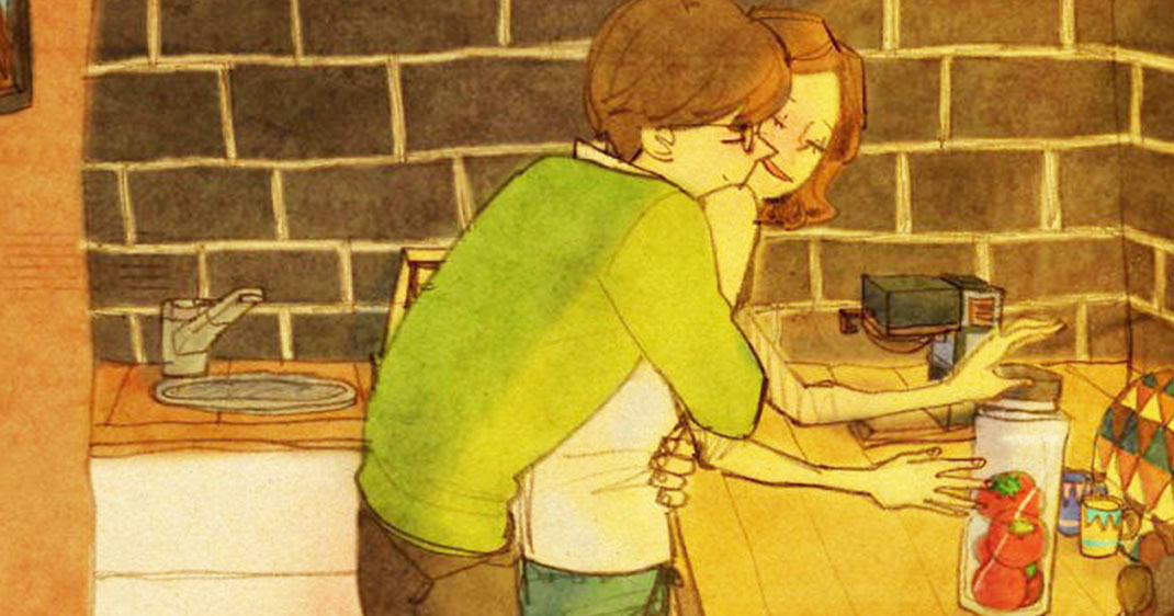 Dessin de l'amour au quotidien