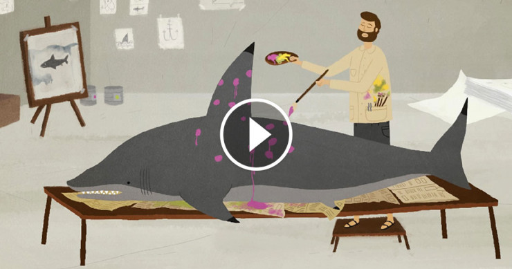 une-requin-peinture