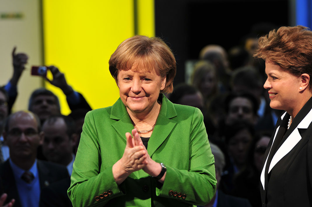 La chancelière allemande Angela Merkel en 2012