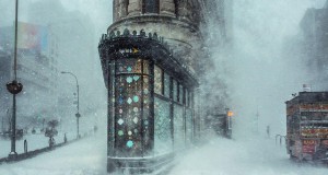 Jonas Blizzard et le Flatiron Building de Michele Palazzo, New York, Etats-Unis