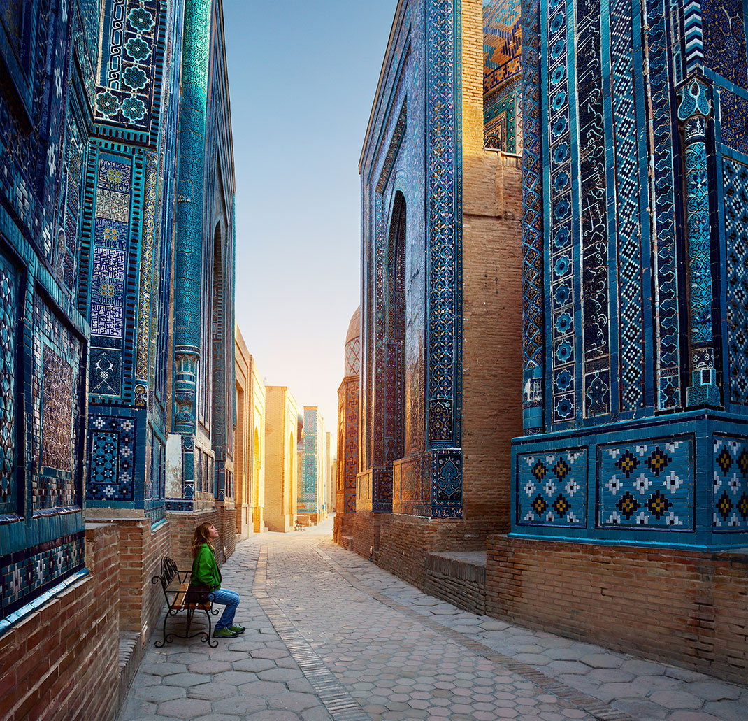 Samarkand en Ouzbékistan via Shutterstock