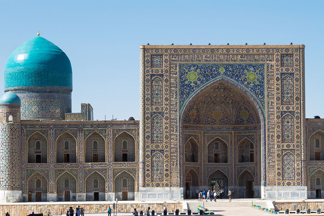 Samarkand en Ouzbékistan via Shutterstock